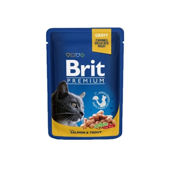 Brit Premium Wet Cat Food In Gravy 100g Set