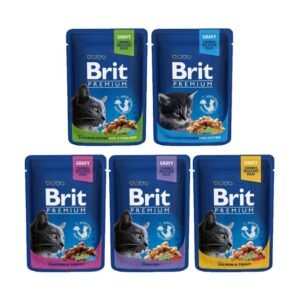 Brit Premium Wet Cat Food In Gravy 100g Set